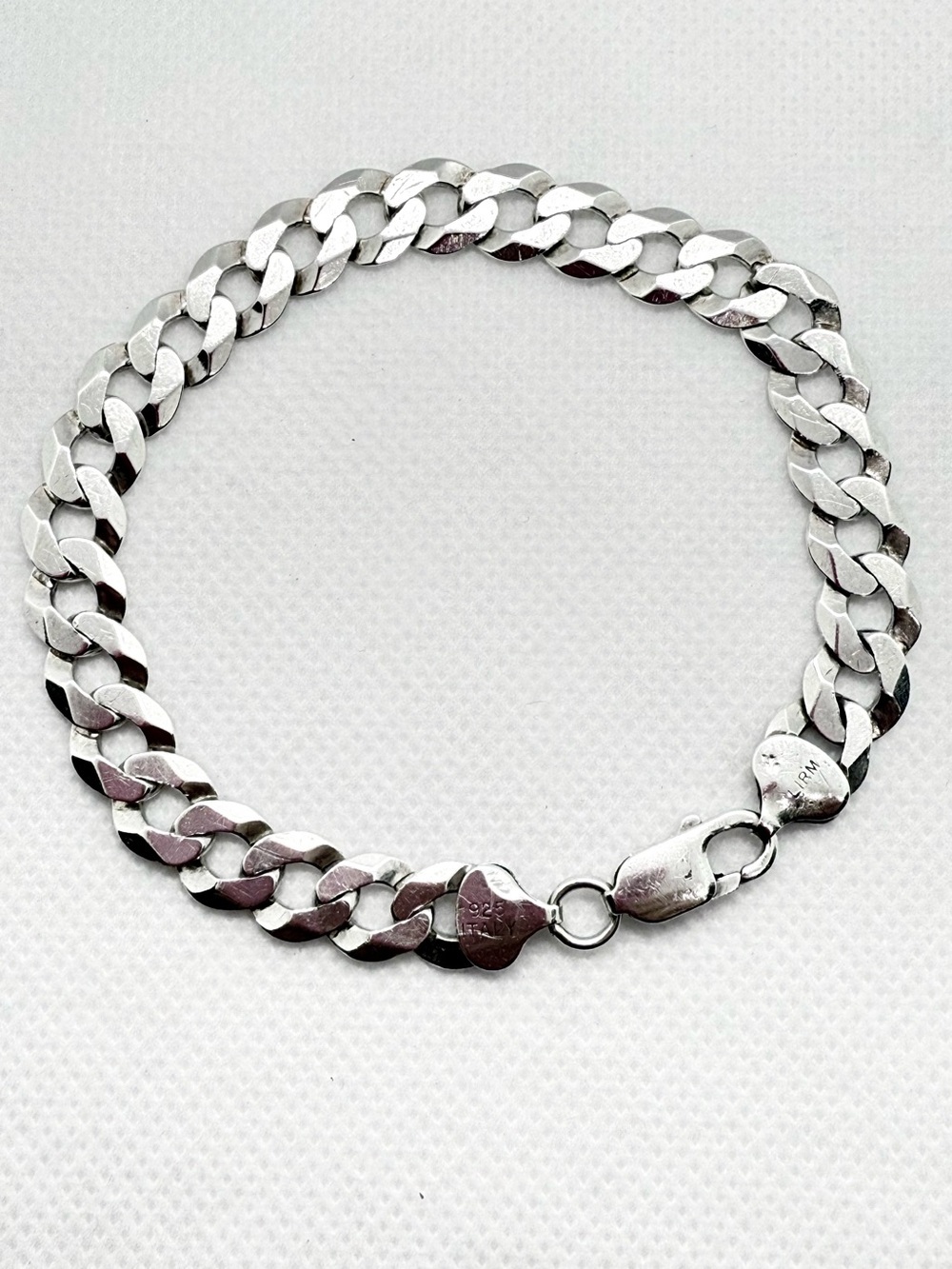Italian Made Sterling Silver Cuban Link Bracelet - Silver!